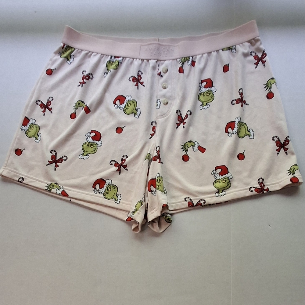 American Eagle Grinch Shorts